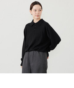 GREY LABEL ウールコットンニットポロ