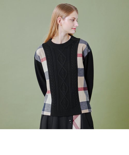 【オンラインストア限定】パッチワークニット
