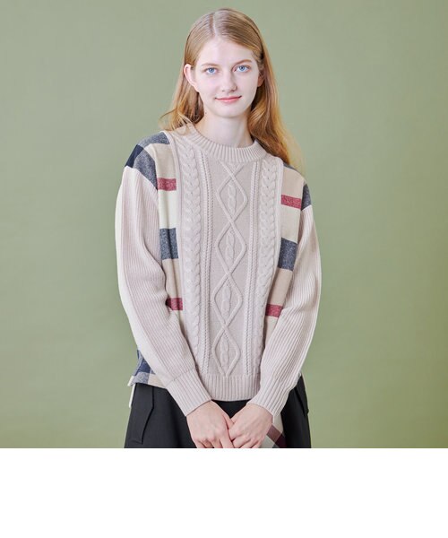 【オンラインストア限定】パッチワークニット