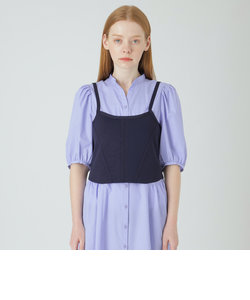 【Blue Lab:EZUMi】ニットビスチェシャツドレス