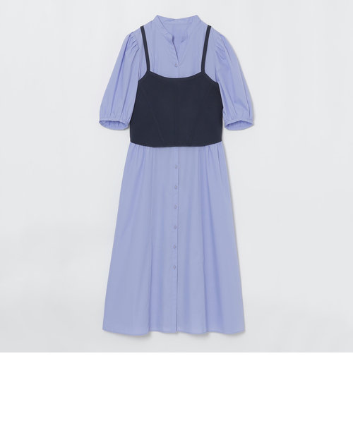 Blue Lab:EZUMi】ニットビスチェシャツドレス | BLUE LABEL / BLACK ...