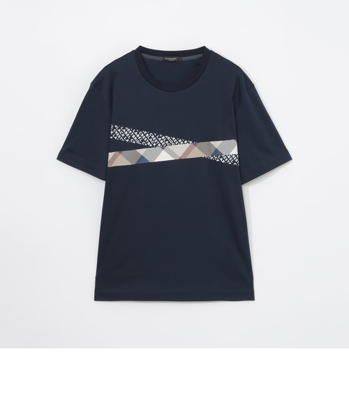 テープチェックプリントTシャツ | BLUE LABEL / BLACK LABEL