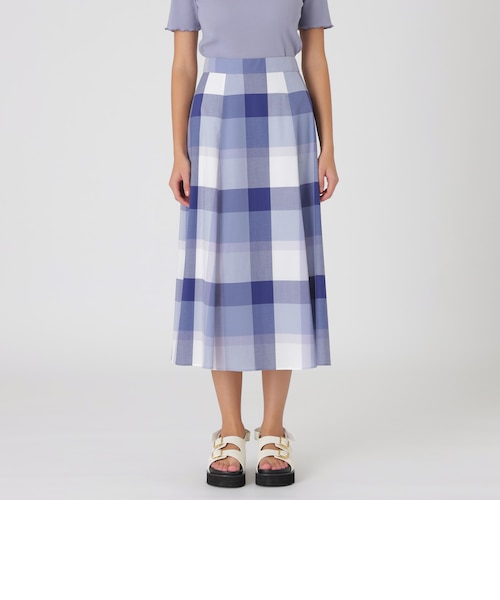 一部店舗限定】クレストブリッジチェックソフティーボイルフレア  