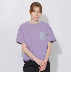 【はっ水】【接触冷感】【UNISEX】ナイロンストレッチリラックスポケットTシャツ