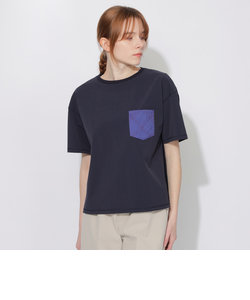 【はっ水】【接触冷感】【UNISEX】ナイロンストレッチリラックスポケットTシャツ