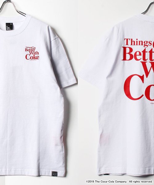Coca-Cola by B ONE SOUL / 60's ロゴ プリント コカ・コーラ  半袖 Tシャツ