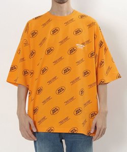 【 BEN DAVIS （ ベンデイビス ）】オーバルロゴ総柄プリント ビッグシルエット 半袖Tシャツ