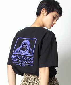 【 BEN DAVIS （ ベンデイビス ）】ボックスロゴ刺繍“GORILLA ICON” バックプリント 半袖Tシャツ