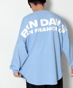 【 BEN DAVIS （ ベンデイビス ）】ワイドシルエット バックプリント フットボール ロンT / ビッグシルエット 長袖Tシャツ