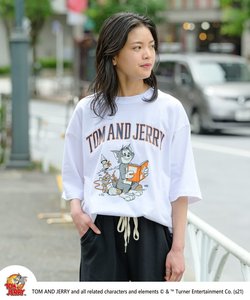 Sequence / トムとジェリー / TOM and JERRY COLLEGESHORT SLEEVE T-SHIRT