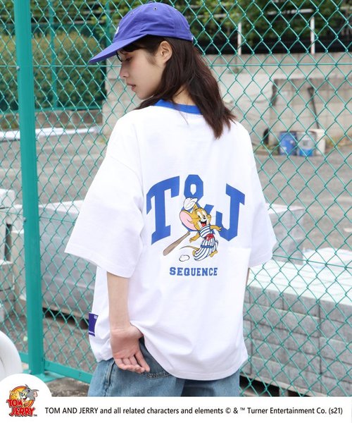 Sequence / トムとジェリー / TOM and JERRY RINGERSHORT SLEEVE T-SHIRT