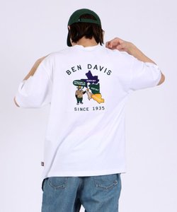 【BEN DAVIS(ベンデイビス)】SOUVENIR EMBROIDERY BIG TEE / スーベニア ベトジャン風 刺繍 ビッグ Tシャツ