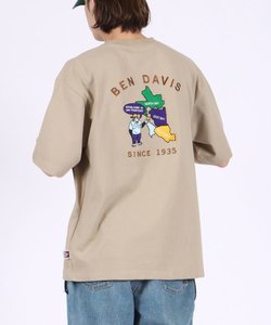 【BEN DAVIS(ベンデイビス)】SOUVENIR EMBROIDERY BIG TEE / スーベニア ベトジャン風 刺繍 ビッグ Tシャツ