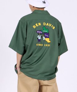 【BEN DAVIS(ベンデイビス)】SOUVENIR BIG SHORT SLEEVE SHIRTS / スーベニア ベトジャン風 ビッグ 半袖シャツ