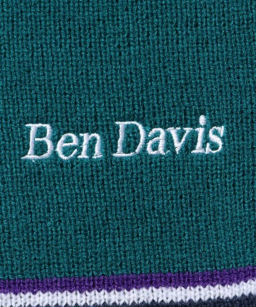 BEN DAVIS(ベンデイビス)】ROWER KNIT POLO / マルチボーダー ハーフ