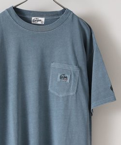 【FFEIN】ヴィンテージライクロゴ刺繍ポケットTシャツ