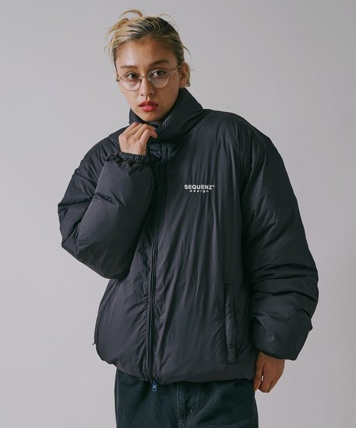 SEQUENZ】 REVERSIBLE SYNTHETIC DOWN JACKET / リバーシブル ナイロン