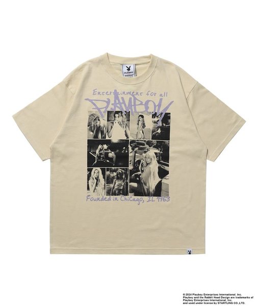 【SEQUENZ（シークエンズ）】PB PLAYMATE PHOTO S/S TEE / プレイボーイ フォト ストリート 90s Tシャツ 半袖