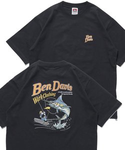 【BEN DAVIS（ベンデイビス）】SCUBA EMBRO TEE / クルーネック 半袖 刺繍 ブランドロゴ フィッシング  