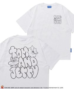 TJ BUBBLE LOGO S/S TEE / TOM and JERRY トムジェリ Tシャツ 半袖 グラフィティ モノトーン