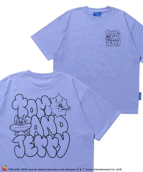 TJ BUBBLE LOGO S/S TEE / TOM and JERRY トムジェリ Tシャツ 半袖 グラフィティ モノトーン