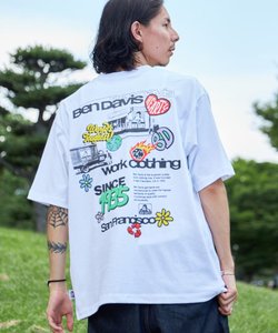 【BEN DAVIS（ベンデイビス）】STICKER WORK TEE / Tシャツ 半袖 ブランドロゴ