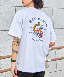 【BEN DAVIS（ベンデイビス）】SNAKE EMB TEE / Tシャツ 半袖 ブランドロゴ 刺繍 ダイス