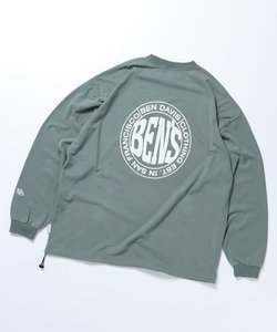 【BEN DAVIS（ベンデイビス）】CIRCLE LOGO BRUSHED LS / クルーネック 長袖 ロンT サークルロゴ ドローコード