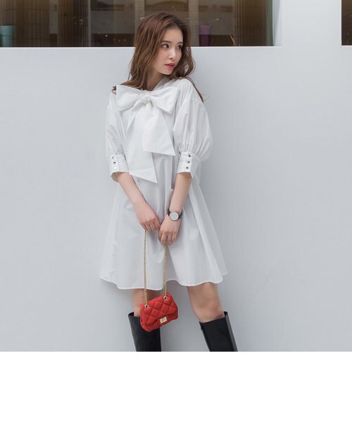 2wayリボンワンピース 手洗い可能 Vicky ヒ ッキー の通販 Mall