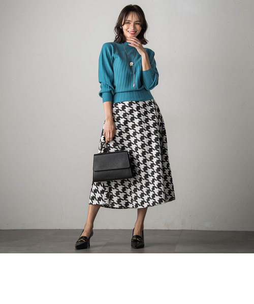 千鳥刺繍サーキュラースカート | Viaggio Blu（ビアッジョブルー）の 