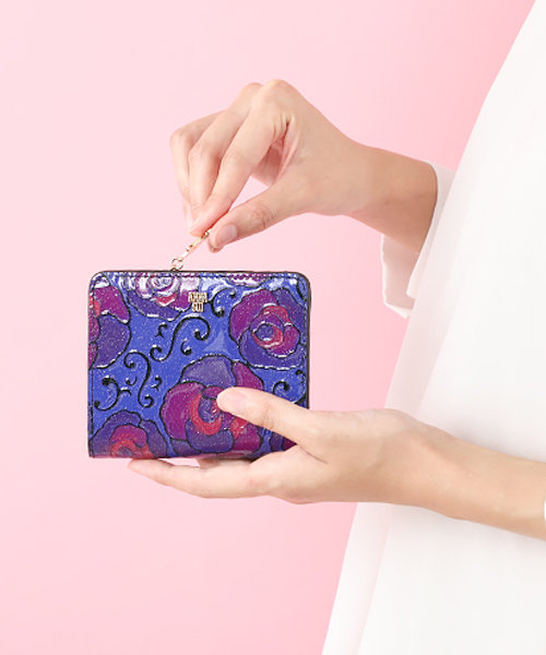 新品 ANNA SUI マジカルローズ Lファスナー薄マチ長財布 - 長財布