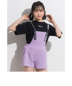 【 ニコ☆プチ 6月号 掲載 】 サロペット + Tシャツ 2点 セット (130~160cm)