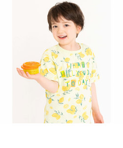 【 お揃い 】 レモン バナナ ロゴ サマー プリント Tシャツ (80~130cm)