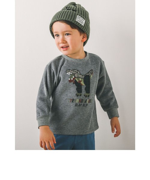 ギンガムチェック 刺繍 恐竜 ブロック Tシャツ 80 1cm Bebe Online Store ヘ ベ オンライン ストア の通販 Mall