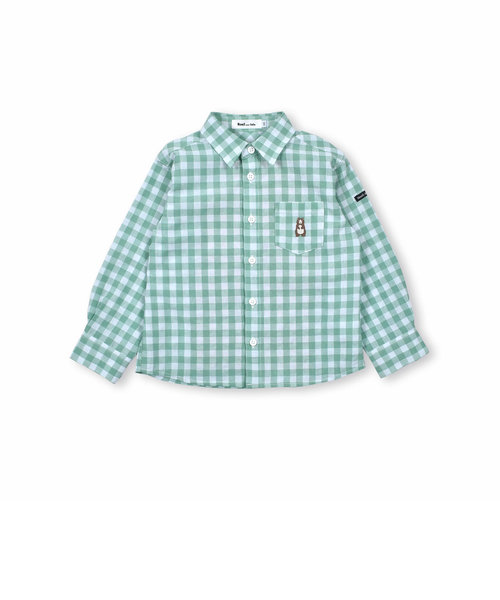 【 お揃い 】 胸 ポケット 付き チェック シャツ (90~130cm)