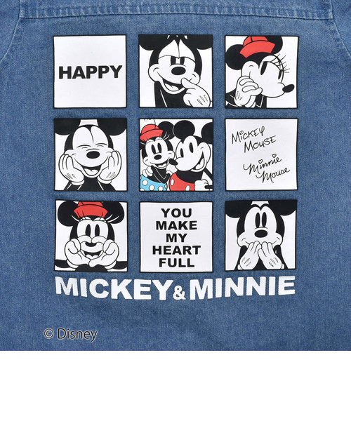 Disney 】 ミッキーマウス / ミニーマウス / デニム チェック 柄