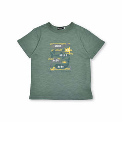 【蓄光プリント】スラブ天竺海の生き物プリントTシャツ(80~150cm)