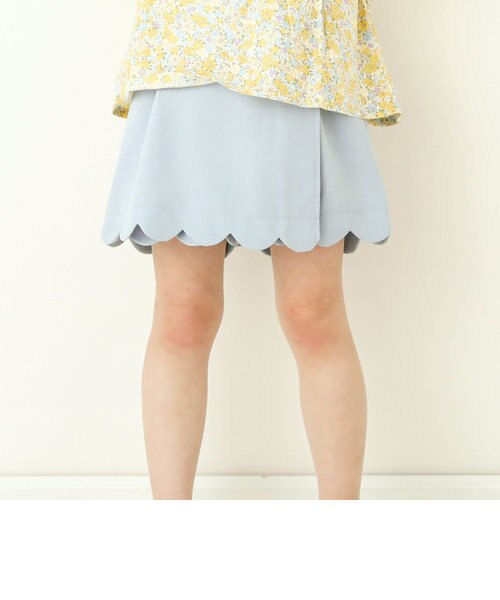 裾スカラップ巻きスカートキュロット(90~130cm) | BEBE ONLINE STORE 