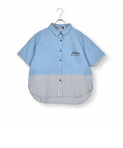 デニムコットンドッキングシャツ(130~160cm)
