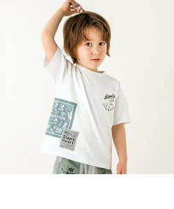 海賊モチーフ恐竜海のいきもの半袖Tシャツ(90~130cm)