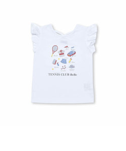 テニスプリントバッククロスTシャツ(90~150cm)