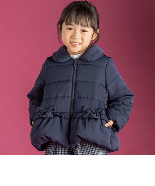 店舗限定】リボンフリル襟付き中綿コート(95~150cm) | BEBE ONLINE