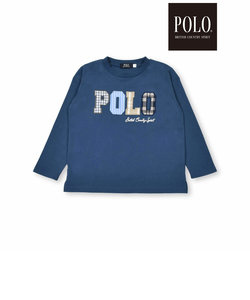 【POLO BCS(ポロ・ビーシーエス)×SLAP SLIPコラボ】ロゴパッチ長袖Tシャツ(80~130cm)
