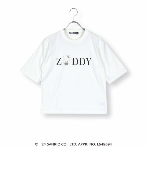 ハローキティ×ZIDDY】ラインストーンロゴTシャツ(130~160cm) | BEBE