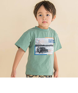 サファリカー写真プリントTシャツ(80~130cm)