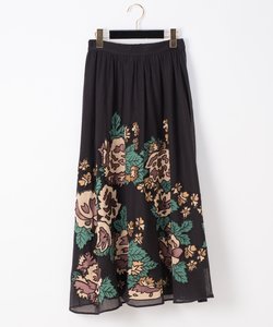 パッチワーク刺繍スカート