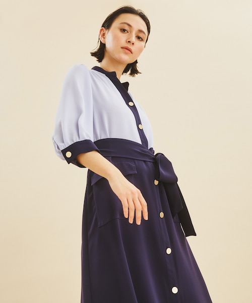 カラーブロックシャツワンピース | GRACE CONTINENTAL（グレース