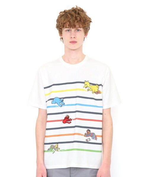 ドローイング セサミストリートショートスリーブティーb グラニフ Graniph の通販 Mall