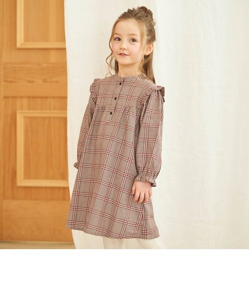 3色3柄肩フリルワンピース F O Online Store エフオーオンラインストア の通販 Mall