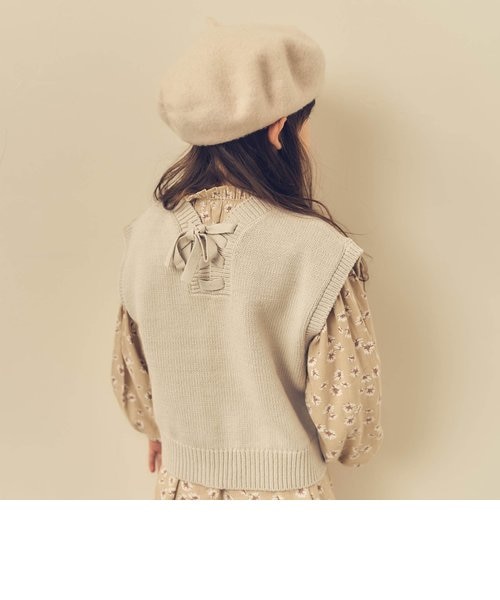 レースアップニットベスト F O Online Store エフオーオンラインストア の通販 Mall